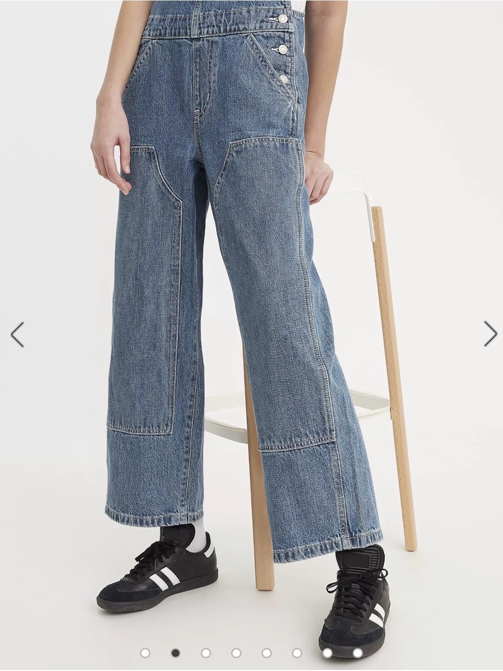 ISO Levi's Baggy Highwater Women’s Overalls - size S or M - Picture 2 of 2